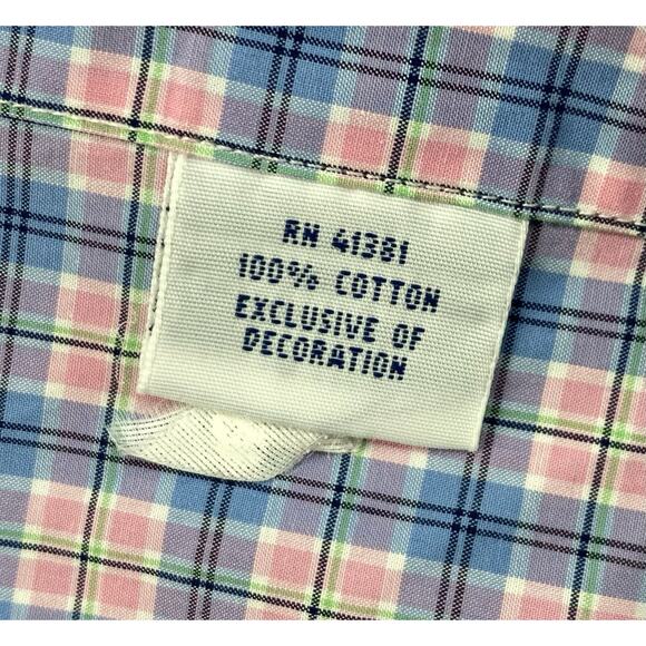 Ralph Lauren Button Down Shirts Mens XXL Blue Plaid Multi Long Sleeve “Read” - Picture 11 of 16